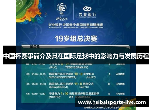中国杯赛事简介及其在国际足球中的影响力与发展历程